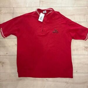 Red Dynasty Cardinals polo shirt with embroidered logo